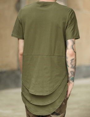 Men's Short Sleeve T-Shirt Men's Cotton Blanket T-Shirt