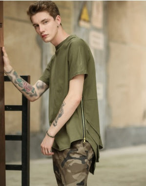 Men's Short Sleeve T-Shirt Men's Cotton Blanket T-Shirt